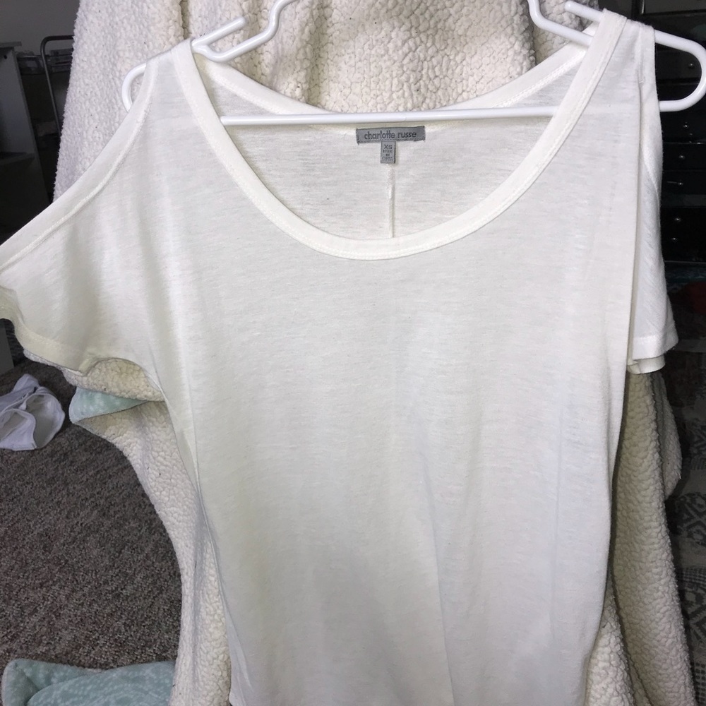 Charlotte Russe cold shoulder t